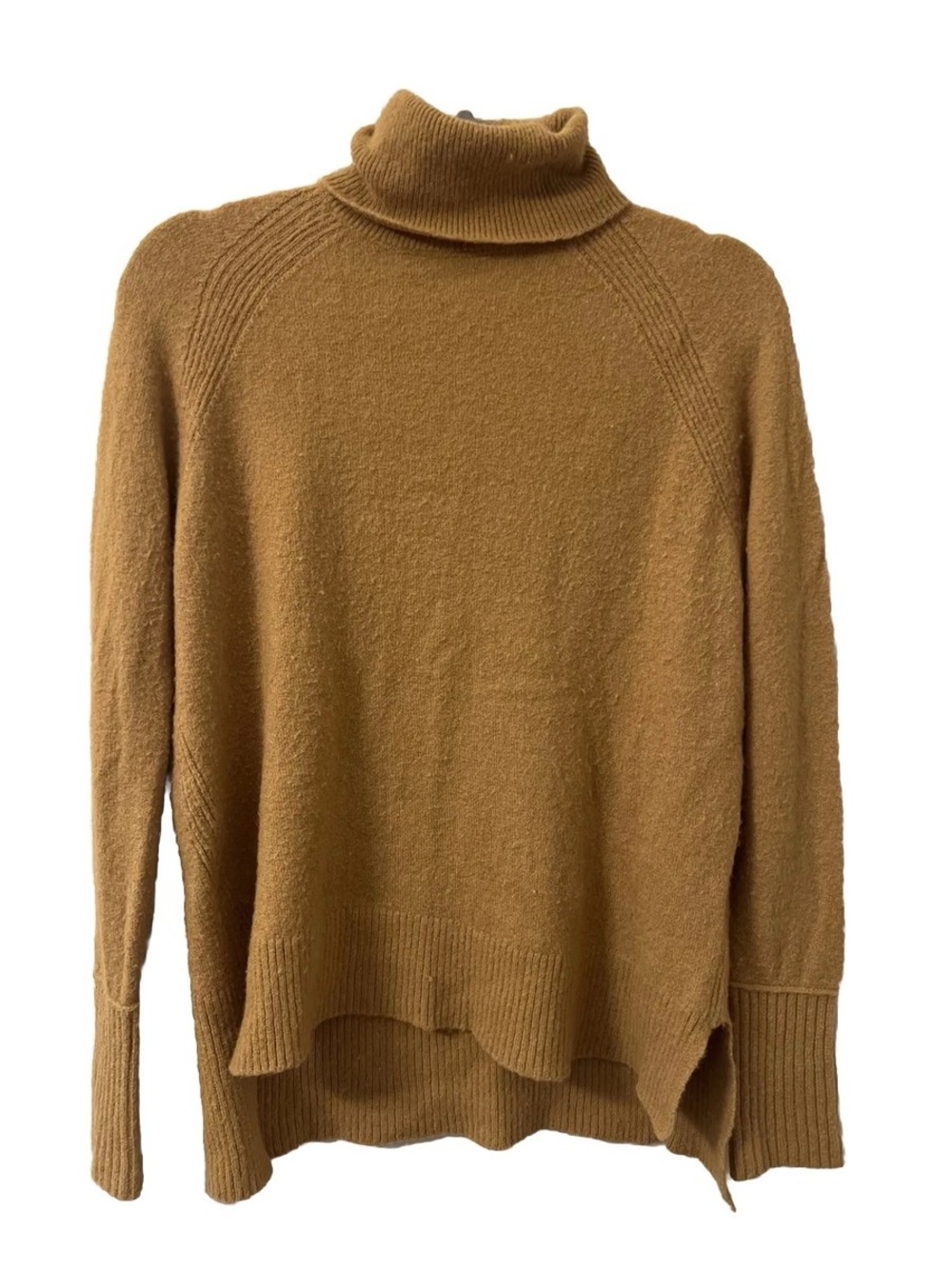 J. Crew Wool & Alpaca Camel-Brown Turtleneck Sweater